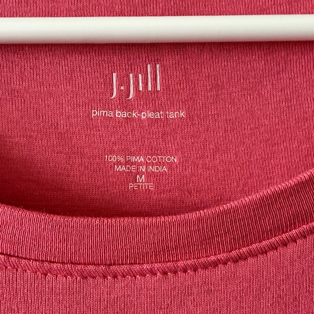 J. Jill Pima Cotton Back-Pleat Tank - Picture 3 of 6